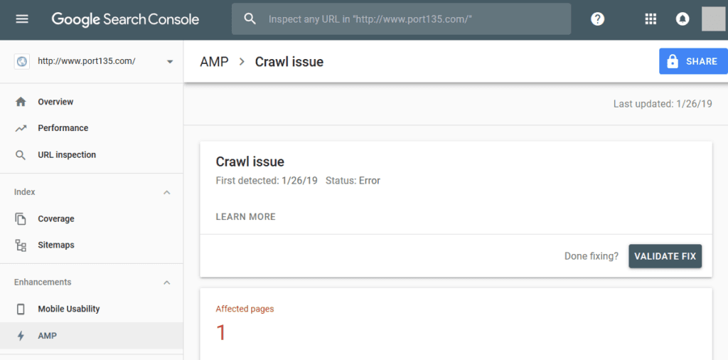 Crawl Issue in Search Console