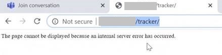 500 Internal Server Error if the full path is not entered (0x80070542)