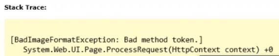 "BadImageFormatException: Bad method token" error