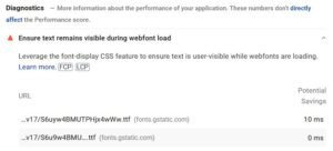 Ensure text remains visible during webfont load error